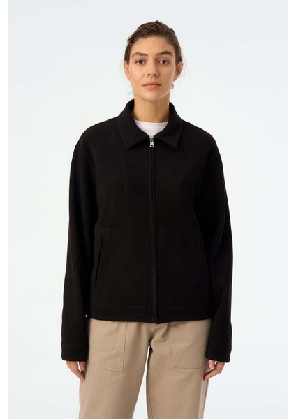 S Logo Full-Zip Ceket - Siyah fırsatları