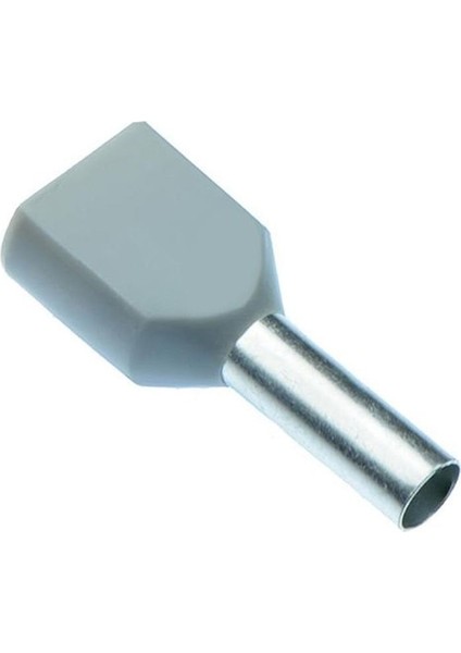 CYF-2.5(250'LI Paket) 2.5 mm (Gri)- Çift Girişli Kablo Yüksükleri