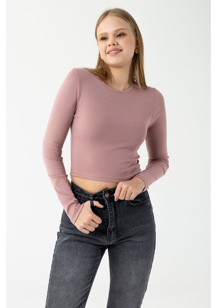 Kadın Bisiklet Yaka Pamuklu Basic Body Pembe - MW0000832 modelleri
