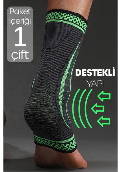 Basketbol Voleybol Fitness Spor Ayak Bilek Topuk Desteği Antrenman Destek Ortopedik Topukluk 1 Çift fırsatları