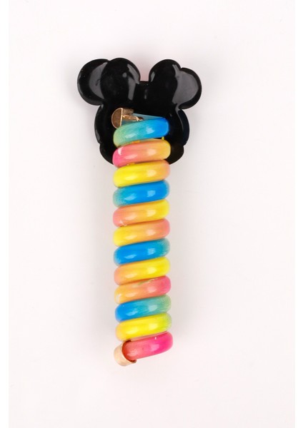 Çok Renkli Minnie Mouse Figürlü Kız Çocuk Makarna Toka fırsatları