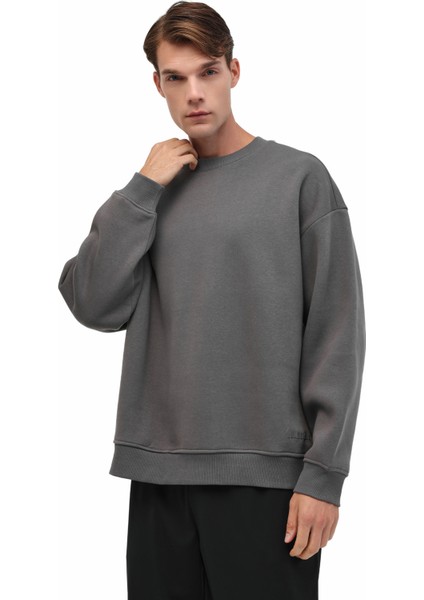 MB Ros 16HS108 5pr Antrasit Erkek Sweatshirt