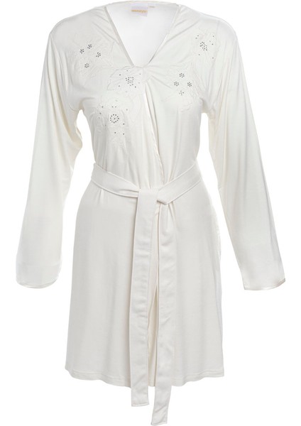 Maxsally Sabahlık Krem Xxl - 3xl