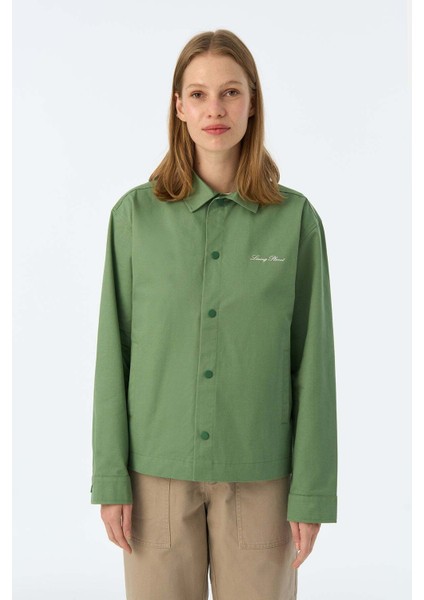 Living Planet Ince Ceket - Yeşil