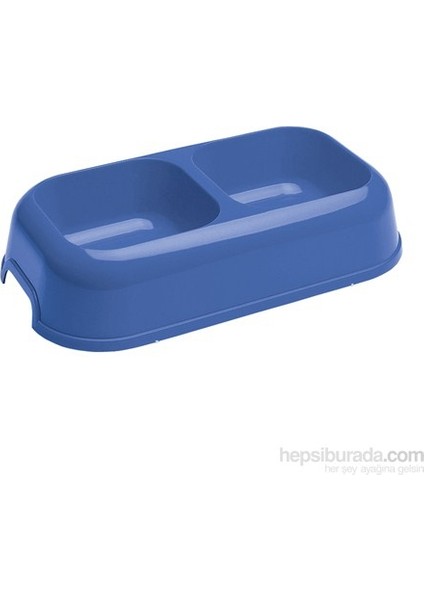 Party 18 İkili Kaymaz Köpek Mama Kabı 1 L Beyaz