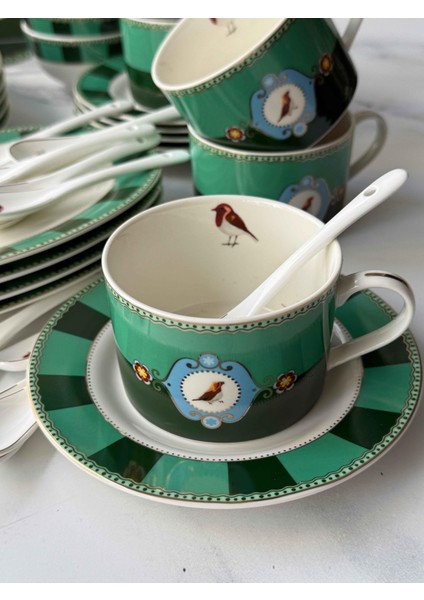 Kahvaltı Takımı Bird Green 48 Parça 6 Kişilik fiyatları