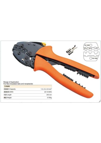 FSA156B Izolesiz Terminal Sıkma Pensesi 1.5-6 Mm2 fiyatları