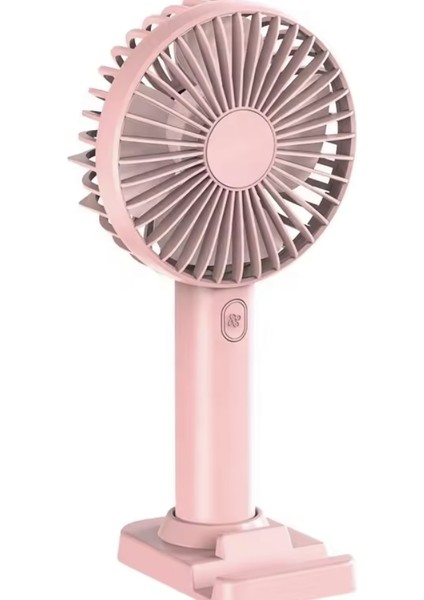 Taşınabilir Beyaz Mini Şarj Edilebilir El Fanı 4 Dişli Ayarlanabilir Masa Üstü Telefon Tutucu