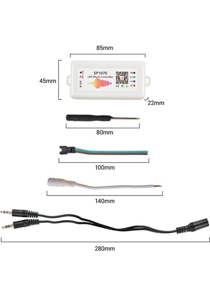 El Kumandası Müzik SP107E Pixel Rgb Uzaktan Kumanda LED Işık Bluetooth Remote Controller Kontrol 20METRE Dc 5-24V