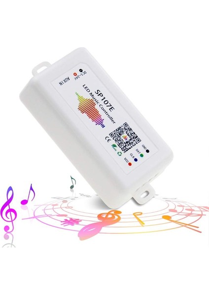 El Kumandası Müzik SP107E Pixel Rgb Uzaktan Kumanda LED Işık Bluetooth Remote Controller Kontrol 20METRE Dc 5-24V