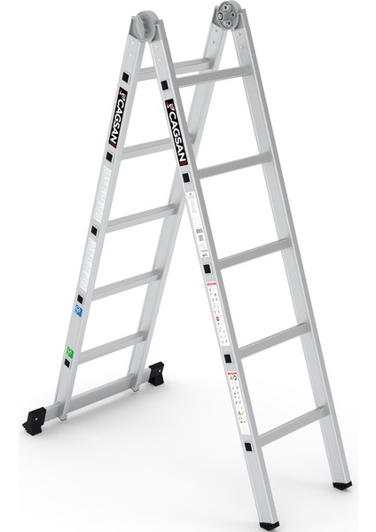 2X5 Basamaklı Folde - Katlanır Merdiven K3