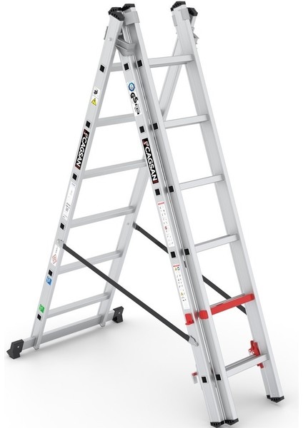 3X6 Basamaklı Triocombi - Üç Parçalı Çok Amaçlı Merdiven Ts6160 fiyatları