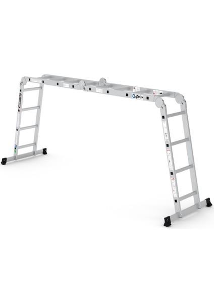 16 Basamaklı Quadro - Çok Amaçlı Merdiven Ak016