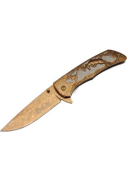 Columbia Geyikli Çakı Gold FX-2370-B 21 cm