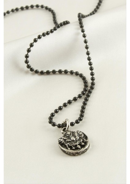 Msa-Shop Osmanlı Bayrağı Top Zincirli Erkek Kolye-Siyah fiyatları