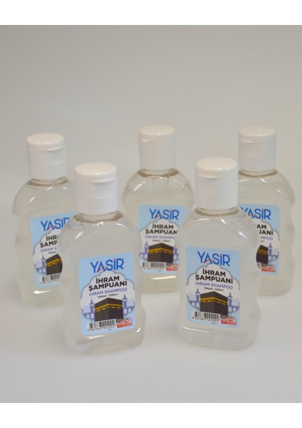 Umre ve Hac Için Kokusuz Ihram Şampuanı – 50 Ml, Seyahat Boyu, Ihrama Uygun- 5 Adet