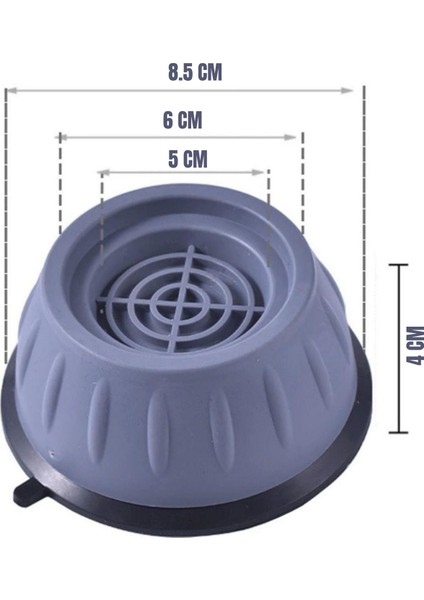 Titreşim Engelleyici Makine Ayağı 4’lü Set – Çamaşır, Buzdolabı ve Bulaşık Makinesi Için Kaymaz Yükseltici Altlık fırsatları