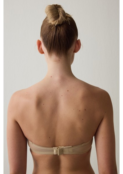 Ten Rengi Toparlayıcı Balenli Dolgusuz Straplez Lotus Sütyen fırsatları