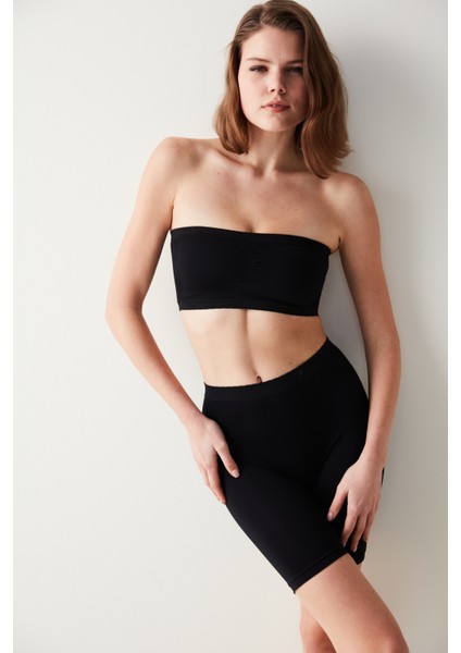 Nu Basic Strapless Siyah Sütyen