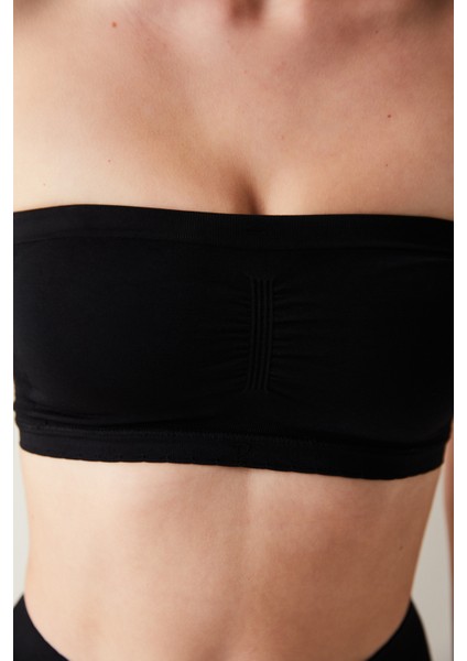 Nu Basic Strapless Siyah Sütyen fırsatları