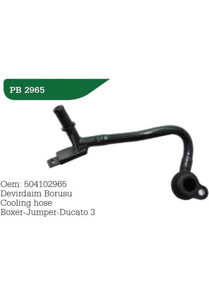 Wpı PB2965 - Devırdaım Su Borusu Fıat Ducato 06 Iveco Daıly 06 2.3mjet