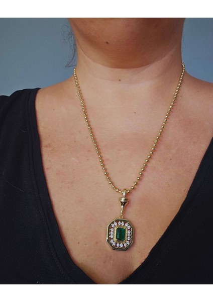 Leyla Yeşil Baget Kolye