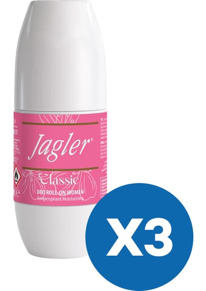 Classic Roll-On Women 50 ml (3'lü Paket) fiyatları