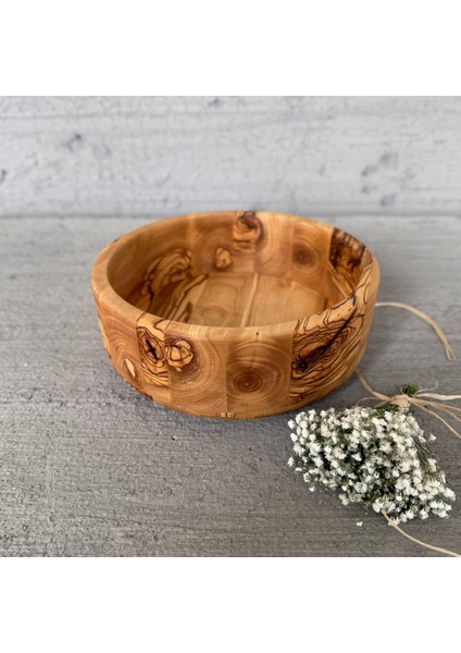 Zeytin Ağacı Kase Düz (18 cm)