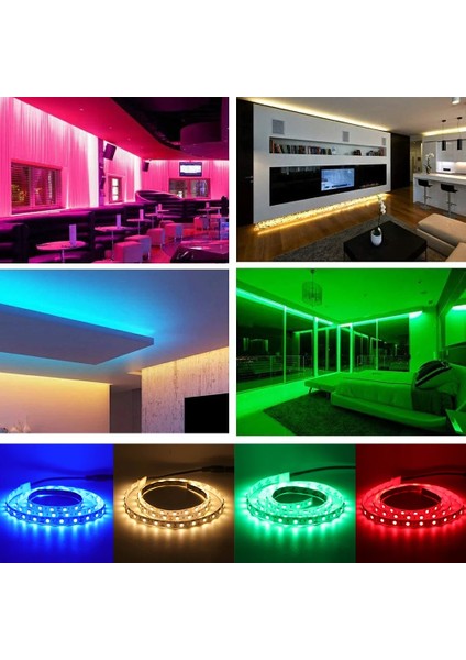 5metre 240 Led/m Şerit LED Yeşil Hortum Kendinden Yapışkanlı Güçlü Yüksek Performans SMD2835 12V Dc IP20