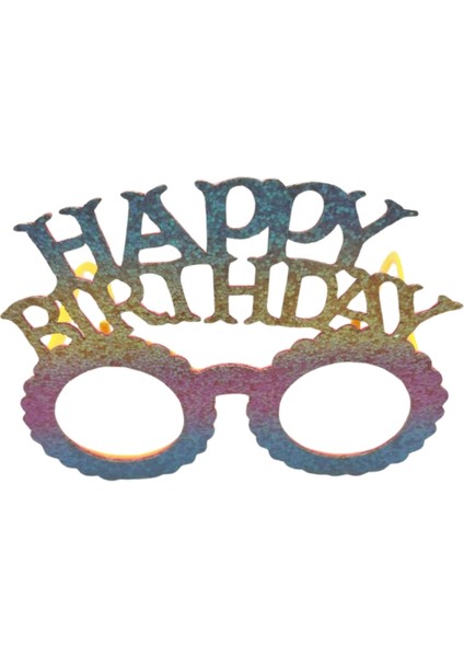 Çok Renkli Happy Birthday Yazılı Taç ve Parti Gözlüğü modelleri