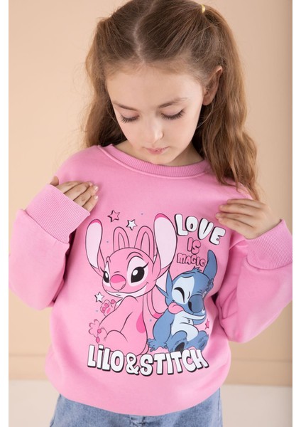 Pembe Love Karakter Baskılı Şardonlu Badili Kız Çocuk Pantolonlu 2li Takım 22744 modelleri