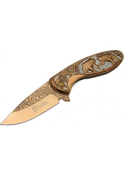 Columbia Ayılı Çakı Gold FX-2510-B 20 cm