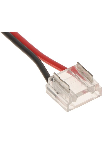 1 Adet Şeffaf Çift Taraflı Kablo Şerit LED Cob Konnektörleri Kapak Konnektör 2pin 8mm LED Işıklar Lehimsiz Bağlantı