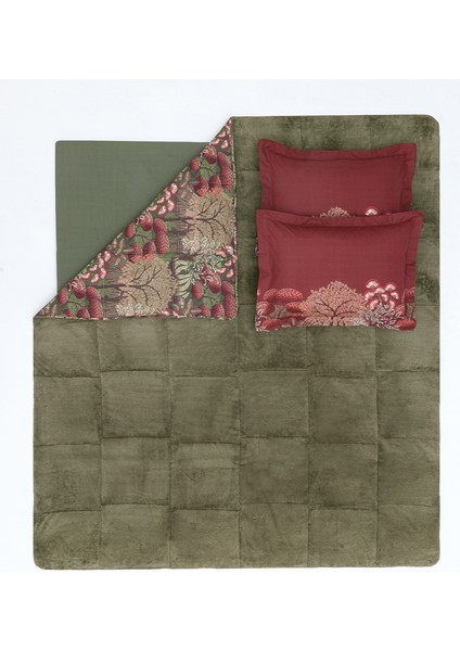 Klimt Çift Kişilik Triola Uyku Seti - Yeşil