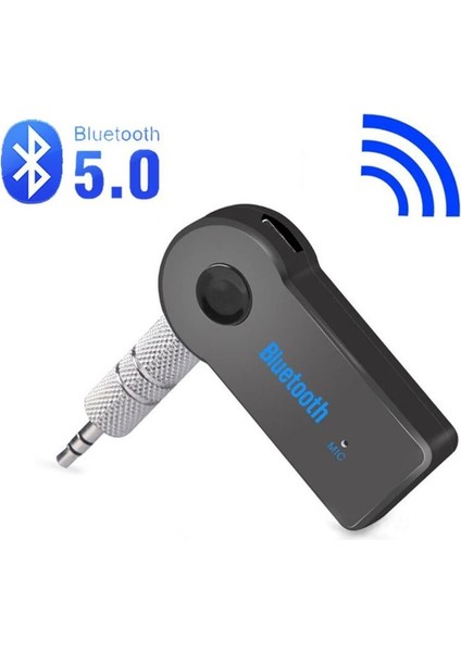Kablosuz Bluetooth Aux Araç Kiti 5,0 Bluetooth Yeni Sürüm 3,5 Jack Girişli
