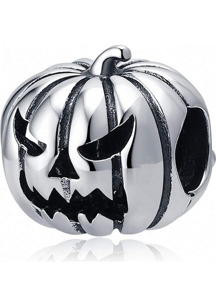 Hallowen Bal Kabağı Gümüş Charm