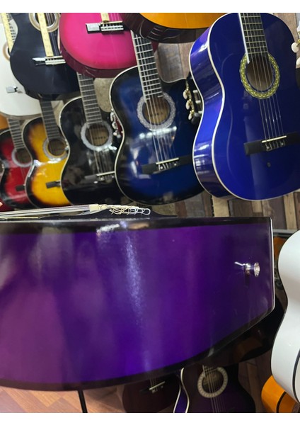 Mor 4/4 Tam Boy Klasik Gitar Kılıf Pena Dahil fırsatları
