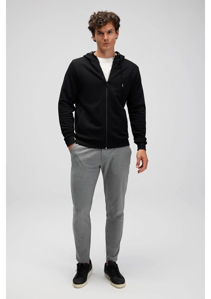 Pamuklu Regular Fit Kapüşonlu Fermuarlı Sweat Erkek Sweat EM555 modelleri
