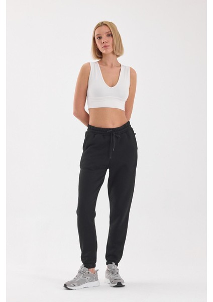 3 Iplik Şardonlu Oversize Eşofman Alt