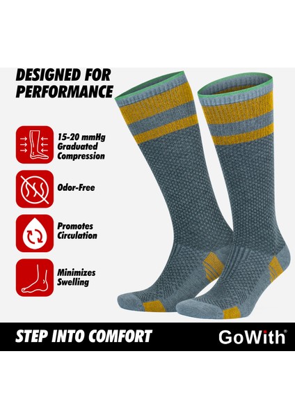 Bambu Dikişsiz Diz Boyu 15-20 mm Hg Basınçlı Kompresyon Çorap 3596 fiyatları