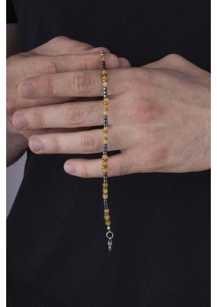 Hematit Taşı Geçişli Jade Taşı Doğal Taş Bileklik fiyatları