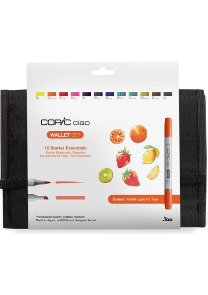 Ciao Marker 12 Li Cüzdan Seti Starter Essentials