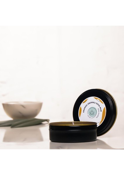 Ananas Aromalı Metal Soya Mum