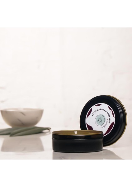 Leylak Aromalı Metal Soya Mum