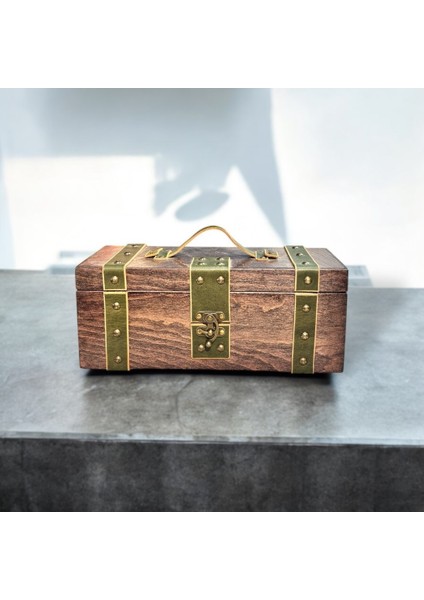 Bricks I Deri Şeritli Ahşap Kutu fırsatları
