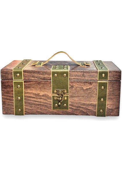 Bricks I Deri Şeritli Ahşap Kutu indirimleri