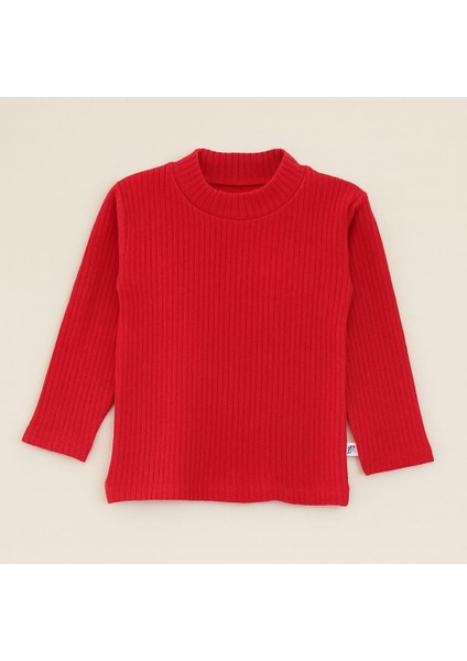 Düz Renk Raporlu Çocuk Body Kırmızı modelleri