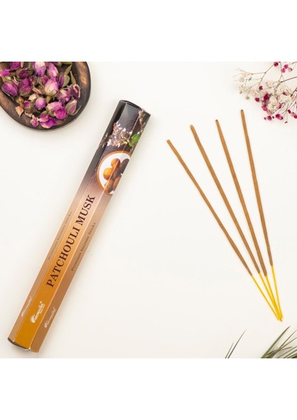 Paçuli & Misk Aromalı Premium Çubuk Tütsü
