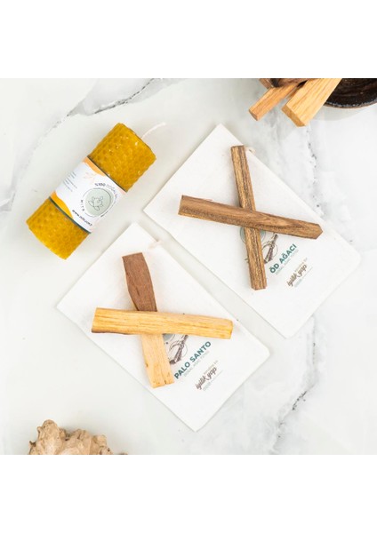 Shuddi Balmumu Mum & Ağaç Tütsü Seti fiyatları