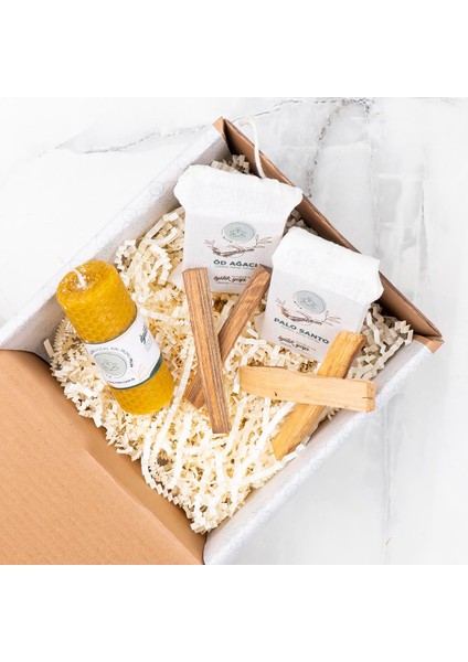 Shuddi Balmumu Mum & Ağaç Tütsü Seti fırsatları